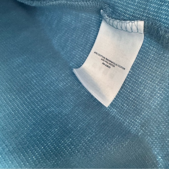 Lands End 1/4 zip pullover sweater size medium long sleeve blue sweater - Picture 8 of 8